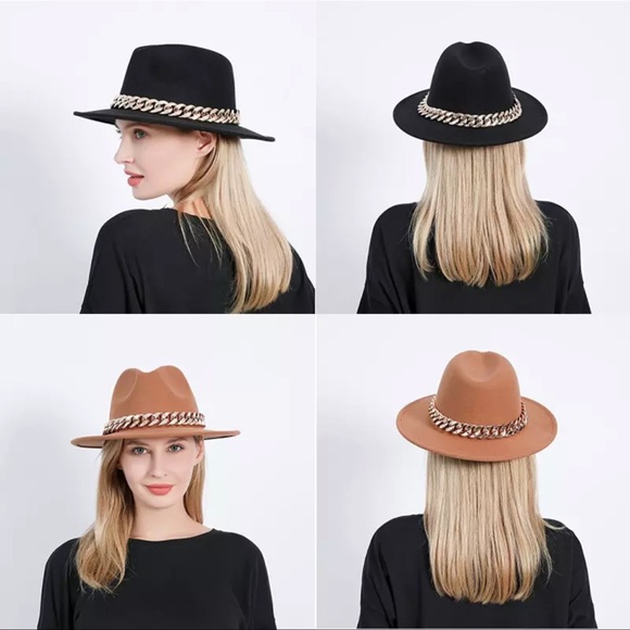 Chain Link Fidora Hat ✨ - Picture 4 of 7